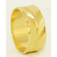 Aliança em Ouro Amarelo 18k Personalizado.